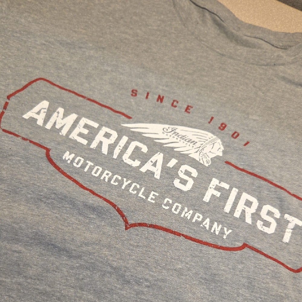Indian Motorcycle Gray Short Sleeve Tee